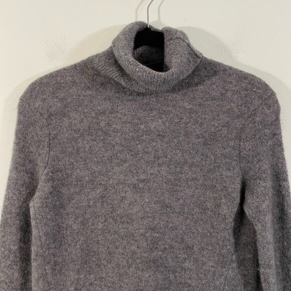Marc by Marc Jacocbs Charcoal Grey Turtleneck Merino Wool Blend Sweater Size S - Picture 2 of 8